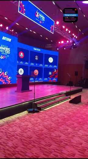 Legend T20 League Auction | Presidential Glass Teleprompter Setup