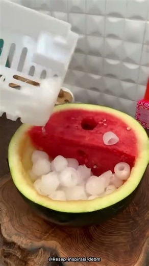 Having watermelon can actually make a really refreshing menu #viral #watermelon #fruit #cooking