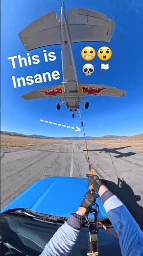 Pulled by a Plane 😳 Then FREE FALL from Sky 🪂 | Red Bull Insane Stunt