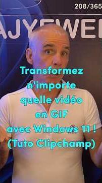 Turn any video into a GIF with Windows 11! (Clipchamp Tutorial) 🎬🔄 (208/365)