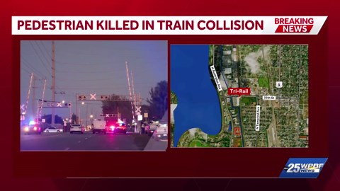 Pedestrian killed in Tri-Rail train collision in West Palm Beach