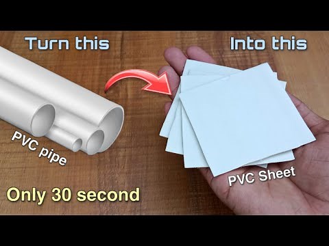 How To Make PVC Sheet At Home | Making Pvc Sheets From Pvc Pipe |By - CreativeShivaji