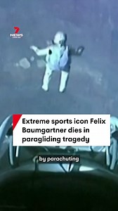 1.6M views · 20K reactions | Tributes are flowing for the inspirational Felix Baumgartner who has died after losing control of a motorised paraglider while conducting a stunt in Italy. The local mayor, Massimiliano Ciarpella, said reports suggested he may have suffered a cardiac arrest mid-air. #FelixBaumgartner #paraglider #paraglide #tragedy #Italy #7NEWS | 7NEWS Australia | Facebook