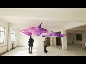 Walking Inflatable Orcinus Orca Costume for Parade Stage or Advertising Decoration