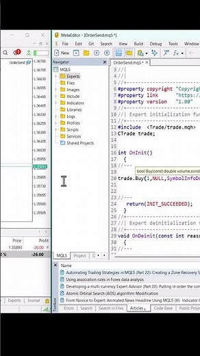 How to Create Forex Robot ? Mql5