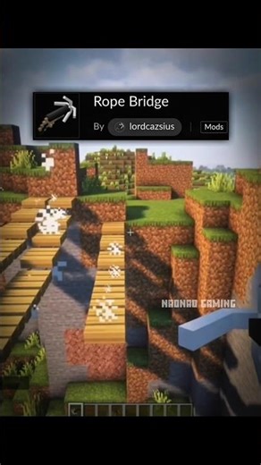 [Rope Bridge] Minecraft Best Mods #shorts