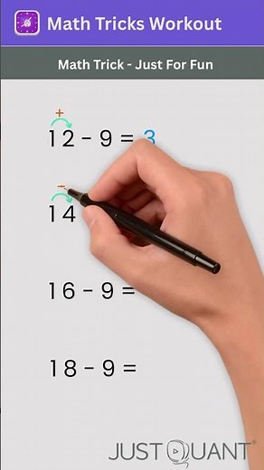 Math Tricks - The "Addition" Secret to Subtracting 9 - Mental Math Hacks - Easy Maths #mathstricks