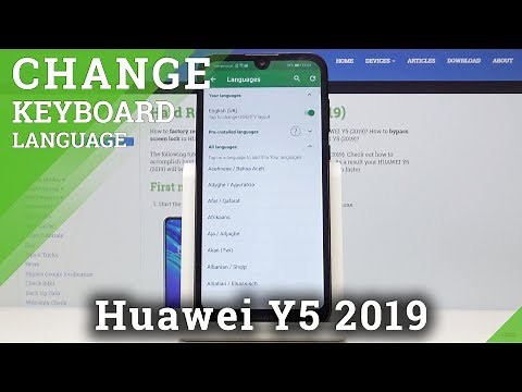 How to Change Keyboard Language in HUAWEI Y5 (2019) - Keyboard Settings