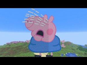 Fat Peppa Pig Family Crying (in Minecraft)