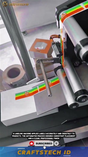 Automatic Labeling Machine in Action | Fast & Accurate Labeling #machine #factoryproducts