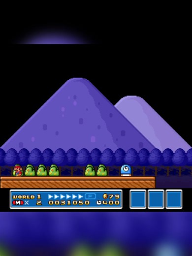 Custom Time Block Level in Super Mario All-Stars