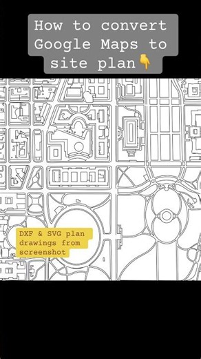 How to convert Google Maps to site plan with PhotoCAD