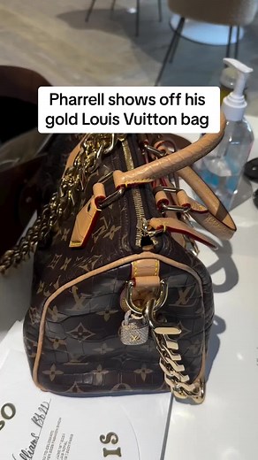 Pharrell's Stunning Gold Louis Vuitton Bag Reveal