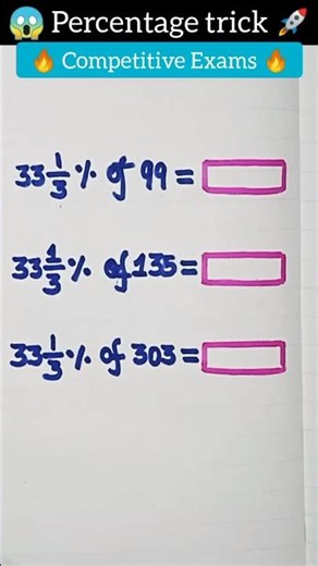 Percentage trick 🔥#maths #mathtricks #mathstricks #subscribe #mathpuzzle #mathematicstricks #viral