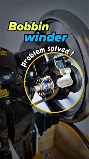 Sewing machine bobbin winder problem solved!💯✅#viral #shorts #video #sewing #machine #repair