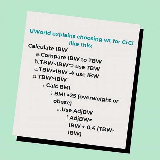 Choosing Correct Weight to use when Calculating CrCl