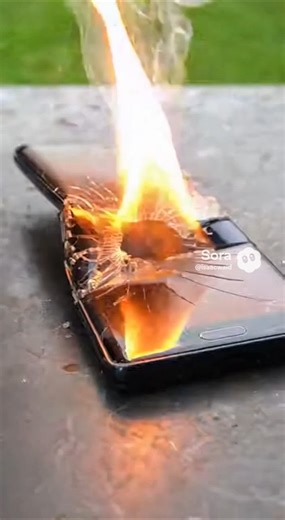 Samsung galaxy note 7 durability test (Battery explodes on camera)
