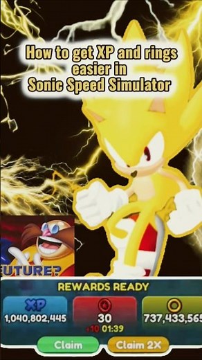 How to get XP and rings easier in Sonic Speed Simulator! #roblox #sonicspeedsimulator #guide