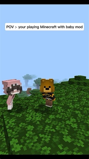 Minecraft baby mod 🤣🤣 || #minecraft #minecraftmods