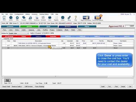 Manager SE - Revisions (Sub-Estimates)