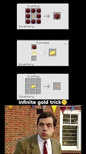 Minecraft infinite gold trick