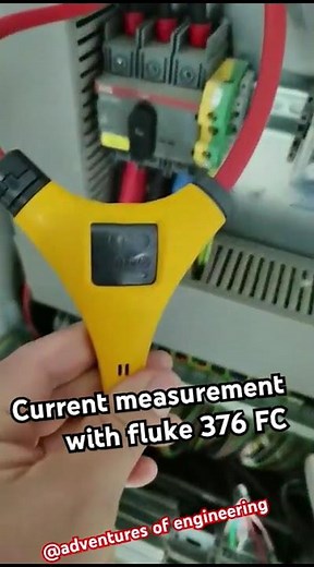 Current measurement with fluke 376 FC #electrical #automobile #industrial #industry