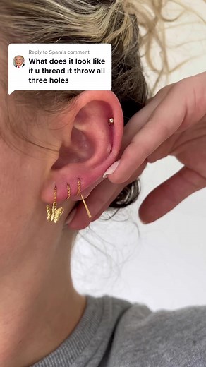Styling Ideas for Threader Earrings with Multiple Piercings