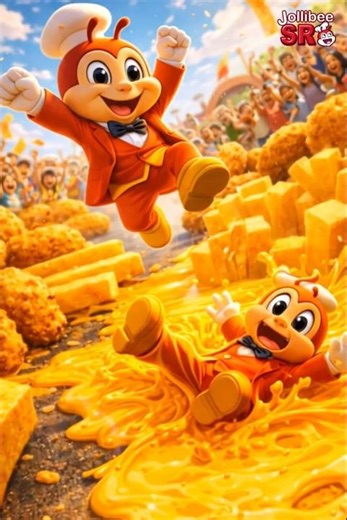 😱 Jollibee and Mini Enter the Cheesy Madness Maze — Can They Escape?