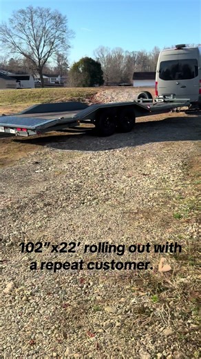 The 102”x22’ stays busy. This is the reason we have another one on order. I’ll most likely get a call today while it’s out. #BSCTrailerRentals #smallbusiness #hustle #trailerrental
