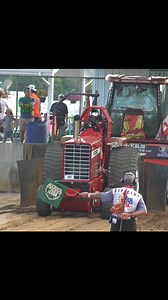 The "✔️'N Out" Super Farm makes a great pass night 2 in Brandenburg, Ky in Grand National NTPA action. #superfarm #tractorpull #sledpull #diesel #IH #turbo | BUILT Diesel MAFIA