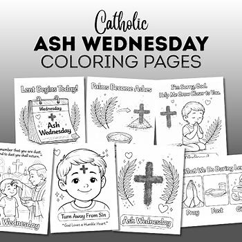 Ash Wednesday Coloring Pages for Kids | Catholic Lent Activities