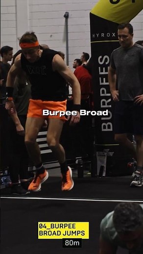 hyrox burpee broad jump tips to go faster in your next hyrox race // hyrox burpee broad jump workout