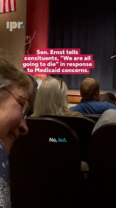 Sen. Joni Ernst held a sometimes raucous town hall in the eastern Iowa town of Parkersburg Friday. During the event, she was challenged on proposed cuts to Medicaid that now sit with the Senate. The Congressional Budget Offices estimates the One Big Beautiful Bill Act would cut $700 billion from Medicaid over the next 10 years and cause some 10.3 million Americans to lose their Medicaid coverage. Ernst said the bill is meant in part to make sure Medicaid benefits aren’t going to those in the U.S