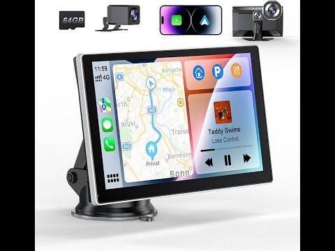 Installation Guide Video - Coocom 9″ Portable Wireless CarPlay Screen