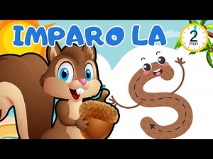 LA LETTERA S - LETTERE DELL'ALFABETO - CONSONANTI - VIDEO EDUCATIVO PER BAMBINI - NOMI - LESSICO
