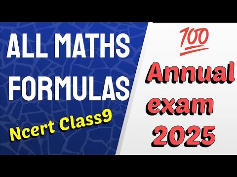 class 9 maths formula all chapters / ncert class9 / all chapters maths formulas / annual exam 2025