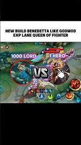 NEW BUILD BENEDETTA LIKE GODMOD EXP QUEEN OF FIGHTER | MLBB #mlbbcreator #mlbbninja