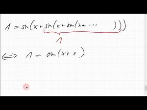 19C.5 Unendliche Rekursion von sin x plus usw. soll 1 ergeben