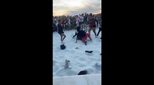 Chaos ensues as brawl erupts on Clearwater Beach during spring break