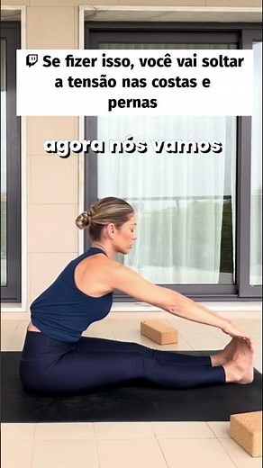 If you do this, you will release tension in your back and legs.