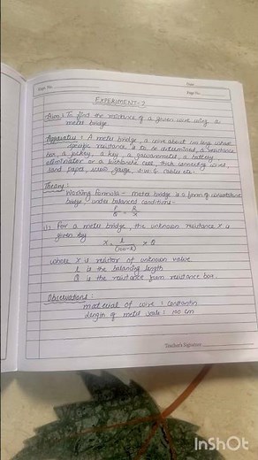 To Find the Resistance of a Given Wire Using a Meter Bridge | Class 12 Physics Practical