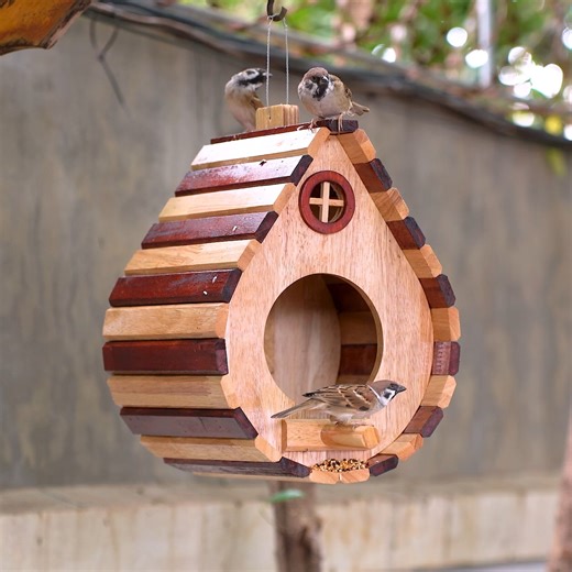13K views · 71 reactions | This DIY Bird House Will Make Every Backyard Better! ✨ | Woodworking Tools | Facebook