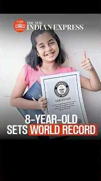 Eight-year-old Takshvi Vaghani sets Guinness World Record with 16-cm limbo skating