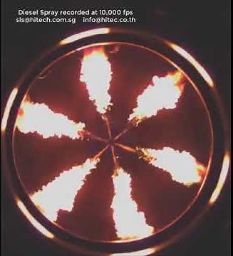 Engine Combustion - Diesel Spray recorded at 10,000 fps