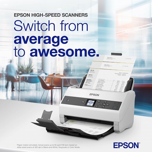 Get solid performance for your busy workgroup with the fast and robust DS-870 document scanner. Learn how Epson’s award-winning, hardworking high-speed duplex scanners blaze through document stacks https://bit.ly/4hqNNQF | Epson
