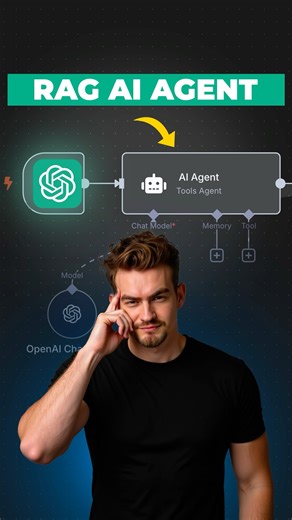 This RAG AI Agent integrates your data via vector database to give precise answers (n8n tutorial)