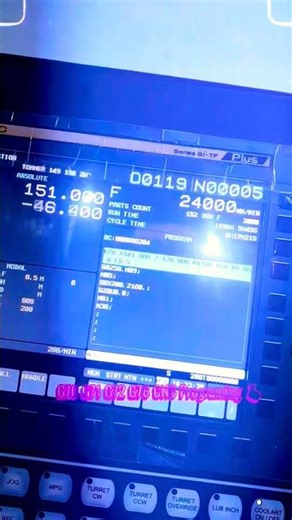 G76 CNC Programming short video #cnc #machine #video