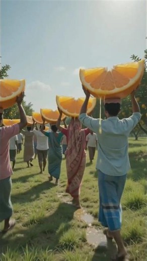 No one has ever seen an orange this big #youtube #fruits #viral #videos