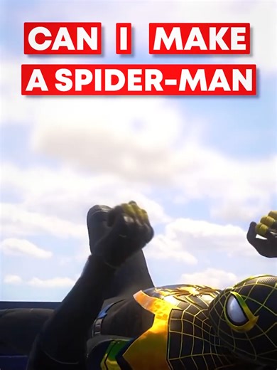 Can I Make My Own Spiderman Game Like Insomniac? 💀 (with AI) #videogames #spiderman #marvel #ps5