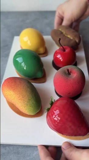 Fruit shape dessert by Chef Fred Csibi-Levin @fred.csibilevin #finedining #kitchen #michelinguide